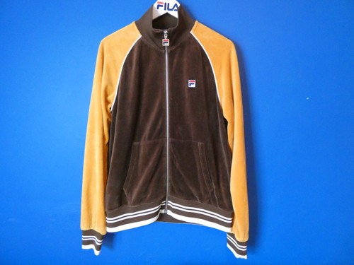Fila velour tracksuit top - fila,
