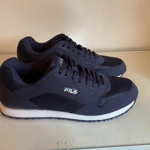 Mens fila trainers - mens, navy