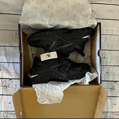 Fila black lace - low, top