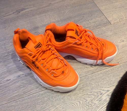 Orange sneakers fila low rise - sneakers,