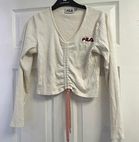 Fila white ribbed neck - fila, v-neck