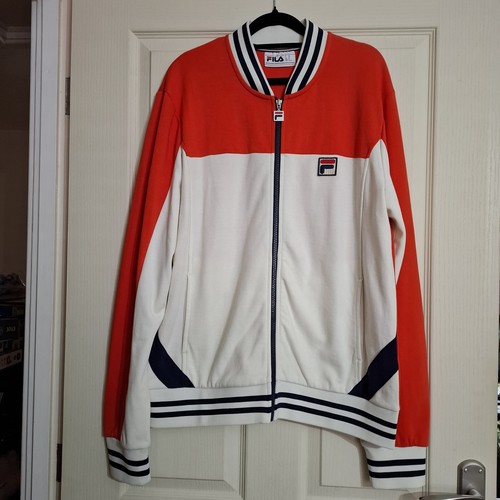 Mens red cream fila - mens, red/cream