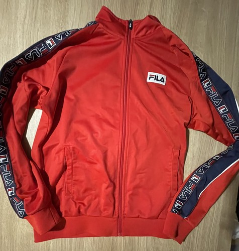 Men red fila track top - men’s,