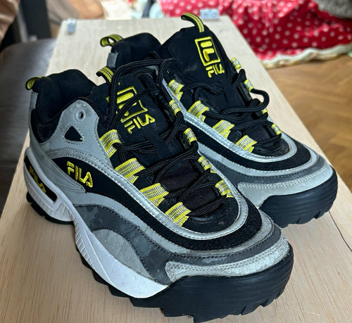 Fila lace low top trainers - up,