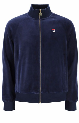 Fila nero velour track top - track,