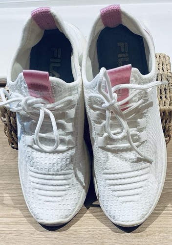 Fila white trainers with pink - white,