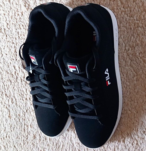 Fila black white - lace, up