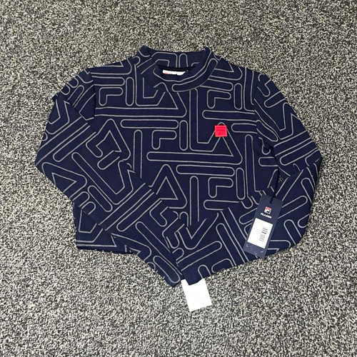 Fila navy all - all-over, crew