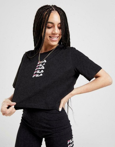 Fila repeat logo crop shirt - fila,