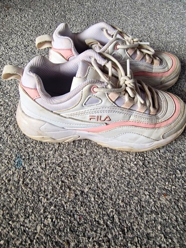 Fila white pink - low, lace