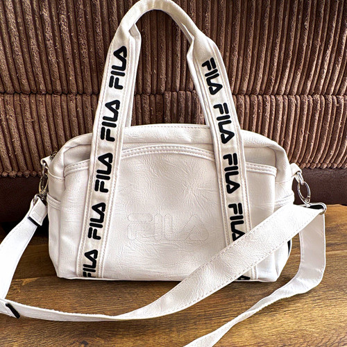 Fila white faux leather small - fila,