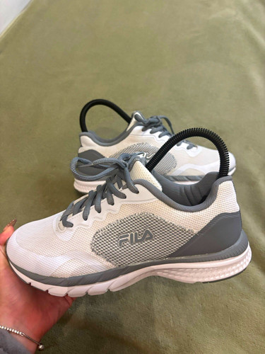 Fila white grey - lace-up, low