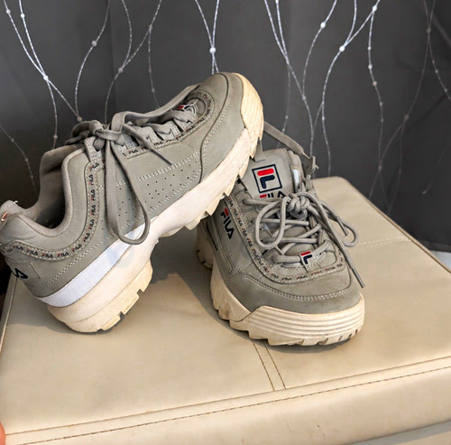 Fila grey white low top - low,