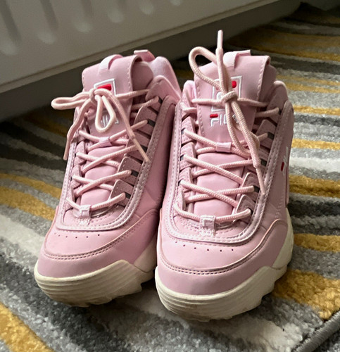 Fila pink white low top - low,