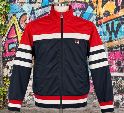 Mens fila track top navy - fila,
